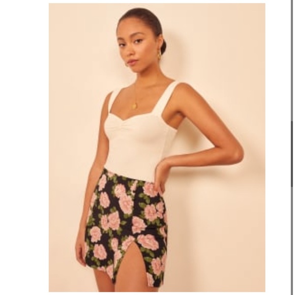 Reformation Dresses & Skirts - Reformation Peony Rose Print Fran Rosalia Skirt